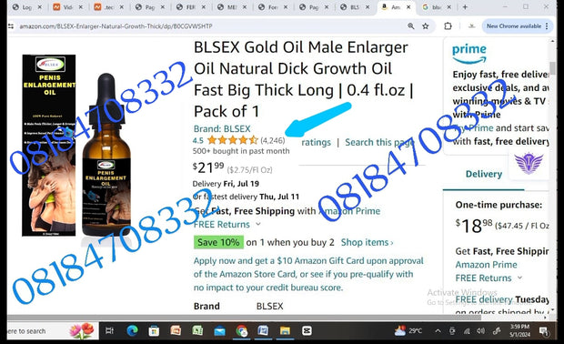 Blsex Enlargement oil